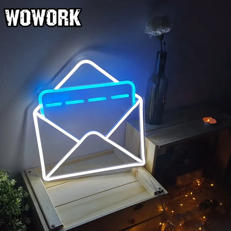 Woworld-tira flexible de luces neón con letras del alfabeto para decoración del hogar y dormitorio, 2023, 5v, gran oferta