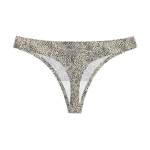 Calcinha amarrada com estampa de oncinha, roupa íntima feminina cintura baixa respirável
