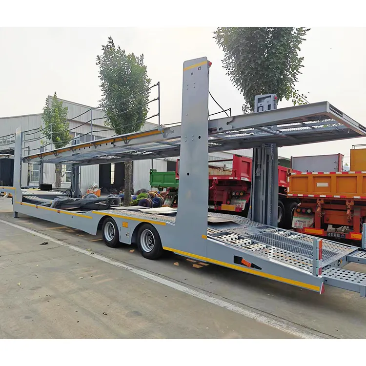 Hot bán Giao thông vận tải 8 xe ô tô 2 trục 15/17 M Heavy Duty Giao thông vận tải xe tải rơ moóc Xe tàu sân bay Trailer bán