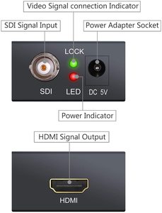 迷你高清3G SDI至HDMI转换器适配器显示在HDMI显示器上 - Product Image 4