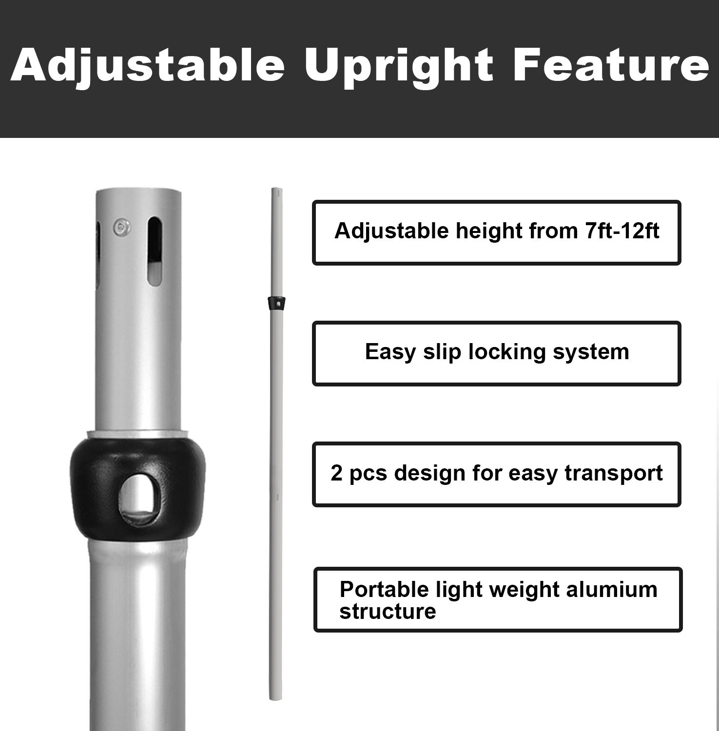 Argent 7-12ft debout