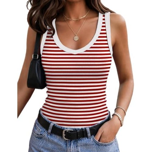 B - Stripe Red White