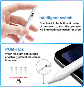 アクティブメタルペンシルスタイラスペンiPad9th & 10th Type-c充電iPadPalm Rejection互換AppleiPad 6/7/8/9/10およびAir 3/4/5 - Product Image 4