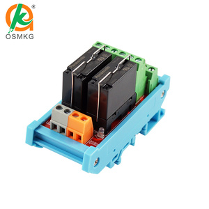 Placa Oshangming 5A 2NO 2NC IO, placa de 2 entradas, 2 salidas de relé, módulo de relé de 12V/24V para PLC - Product Image 1