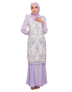 Fashionable Traditional Muslim Clothing Abaya Baju Kurung Kebaya in Chiffon Directly From <strong>Malaysia</strong> - Product Image 1