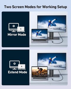 4k C型至HDMI母适配器转换器0.2M电缆兼容手机笔记本电脑连接到电视 - Product Image 4