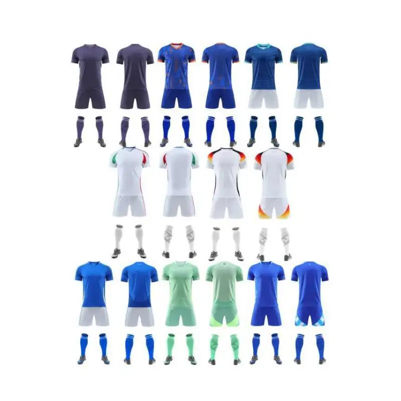 Versión tailandesa 24-25 temporada uniforme de fútbol del equipo nacional Brasil Argentina Alemania Francia camiseta de fútbol para adultos y niños