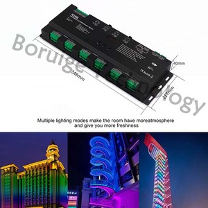 Новое поступление 24-канальный постоянный напряжение DMX512 RDM декодер RGB пульт дистанционного управления через Bluetooth Мастер цвет управления светом - Product Image 5