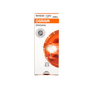 Osram โคมไฟพร้อมฐานกระจก T15หลอดฮาโลเจน W16W ขนาด921 12V ผลิตในสโลวาเกียหลอดไฟรถยนต์อนุมัติโดย E1 - Product Image 1