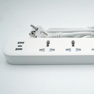 2024 yeni varış ev 2M uzatma kablosu 3 çıkışları soket 3 yollu 2000w evrensel çoklu güç şeridi 2 Usb 1 Usb C - Product Image 4