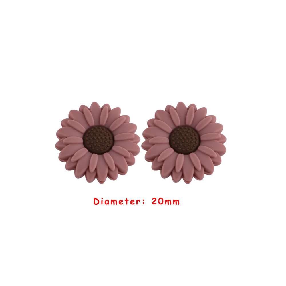 chrysanthemum Focal bead Blush SA140