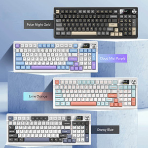 Tastiera meccanica 2.4G BT cablata Tri modalità Multimedia manopola a tasti Macro programmazione tastiera da gioco per PC con luce RGB - Product Image 5