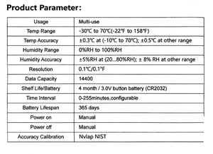 Registrador de datos de humedad y temperatura USB multiusos de alta precisión con grabadora para transporte de cadena de frío