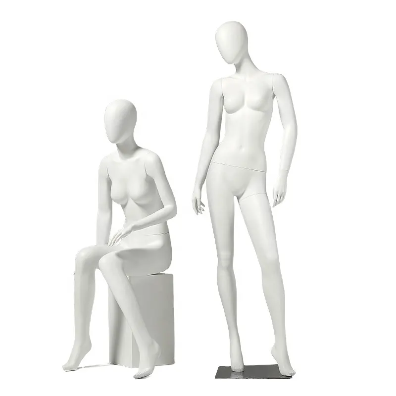 De Corpo Inteiro FiberGlass Feminino Manequins Plus Size Mulher Vestido Forma Manequim Para Windows Vestuário Display