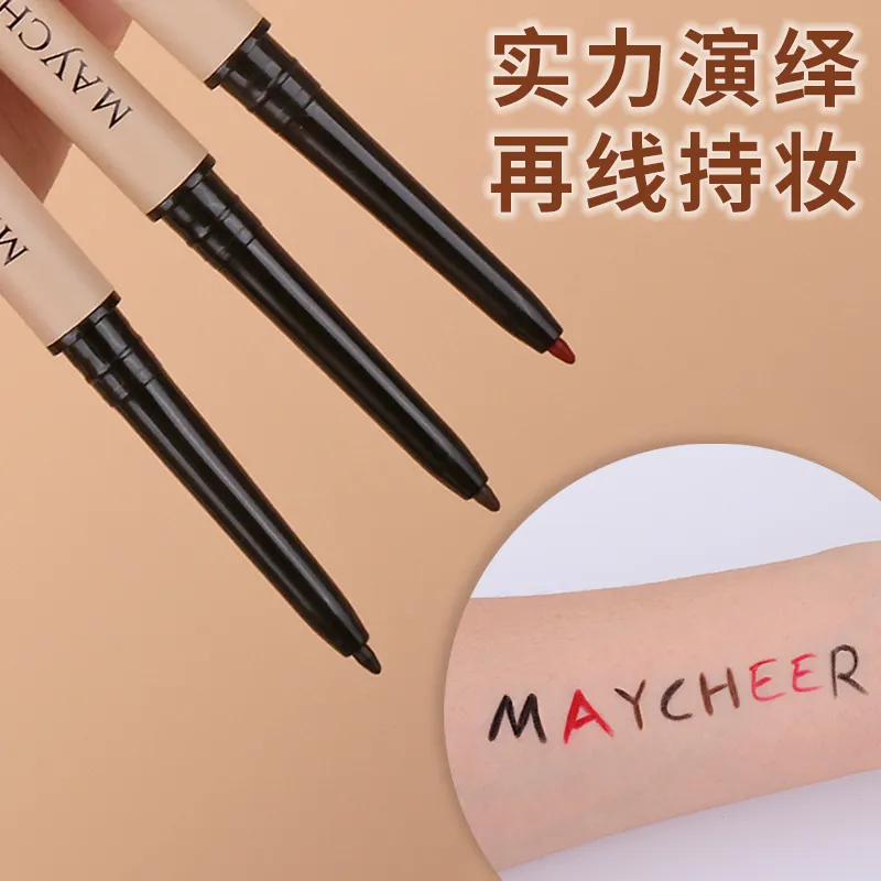 Maycheer kosmetik jual panas 3 warna penampilan Velvety halus Matte Gel Eyeliner pensil mudah untuk menangani Kajal