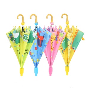 多个自定义3D卡通动物设计儿童儿童伞长柄防晒防雨伞 - Product Image 1