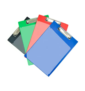 热卖记事本A4聚氯乙烯封面升华厚文件水平办公室定制双面乙烯基透明塑料剪贴板文件夹
