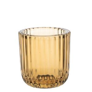ขวดเทียนแก้วหนาไม่ซ้ําใคร Borosilicate ขนาด 8 ออนซ์พร้อมฝาปิดในขวดเดี่ยวจํานวนมากพร้อมฝาปิดไม้ก๊อก - Product Image 1