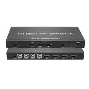 4K HDMI KVM开关4 HDMI 4 USB输入和1 HDMI输出支持鼠标和键盘无延迟4端口开关 - Product Image 1