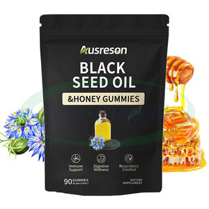 Ausreson OEM biển rêu Ashwagandha đen hạt giống và mật ong Gummy số lượng lớn bổ sung sức khỏe Halal đen hạt giống dầu mật ong Gummies - Product Image 1