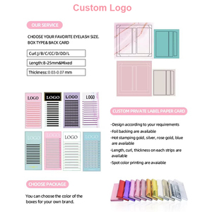 Lash extensions de Cils bán buôn Fan phải ở lại mở theo thời gian Matte màu đen Cashmere dễ dàng Fan Lash mở rộng khay - Product Image 6