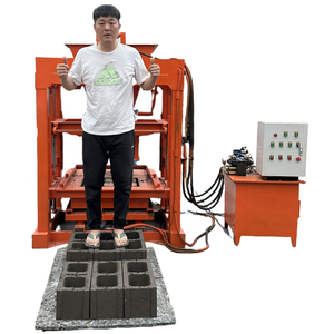 ファクトリーダイレクト4-40自動生産ラインPLCコントロールボックス油圧シリンダー自動ブロック成形機 - Product Image 1