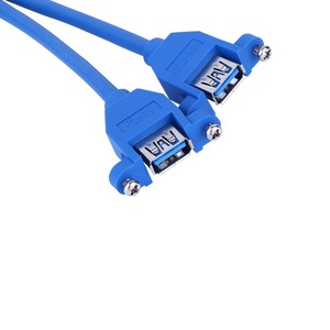 Cable adaptador USB 3,0 hembra de 2 puertos a 20 pines IDC de alta calidad para computadora