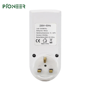 Presa del Timer di sicurezza digitale interruttore programmabile Display LCD programmi per interni impermeabili Timer per elettrodomestici per interni