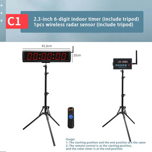 GANXIN telecomando orologio da corsa Wireless rilevamento Radar pista da corsa Timer per il calcio basket Dribbling formazione - Product Image 3