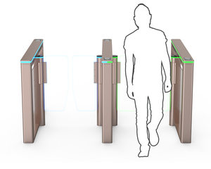 High Security <strong>Access</strong> <strong>Control</strong> Outdoor Swing Barrier Gate Servo Motor Turnstiles with QR Code Reader Automatic Sliding Gate - Product Image 3