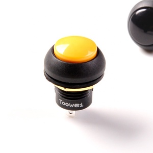 Interruttore a spinta da 12mm 2pin 3A blocco momentaneo in Nylon impermeabile IP67 Mini interruttori a pulsante - Product Image 5