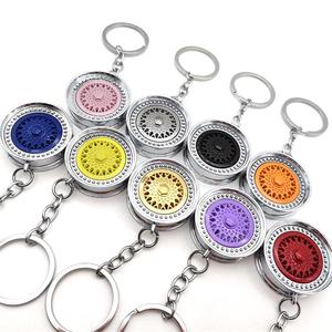 Turbine <strong>Turbo</strong> Keyring Auto Parts Model Wheel Rim Keychain <strong>Key</strong> Chain Ring B BSCar Wheel Hub Shape Keyring