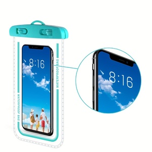 Evrensel yüzer temizle PVC plaj telefon kılıfı kayış su geçirmez cep telefonu kılıfı ile tüm cep telefonları için - Product Image 6
