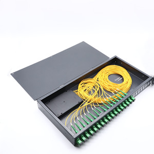 FTTH 1u 12 24 36 48端口Sc APC UPC尾纤适配器光纤机架安装接线盒ODF接线板19英寸滑动托盘面板 - Product Image 6