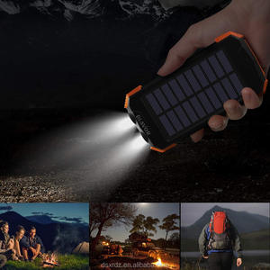 PD Fast Charge Portable 10000mAh Qi Wireless Charger High Capacity Solar Power Bank LED Display USB <strong>Input</strong> Outdoor Mobile <strong>Devices</strong> - Product Image 2