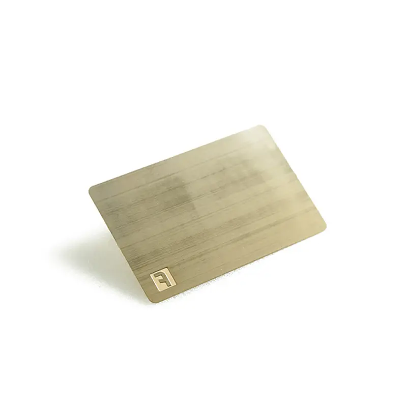 Пользовательские лазерная гравировка металлическая карта из нержавеющей стали матовая благодарственная карта в форме металлическая карта NFC