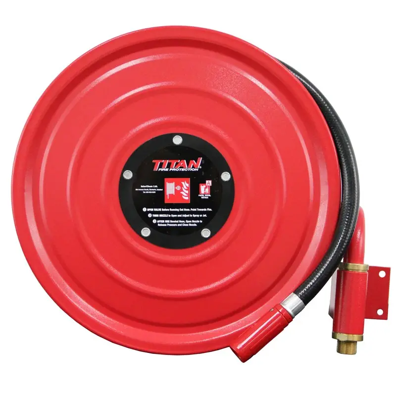 Fire protection products Synthetic Rubber Manual high pressure fire hose reel