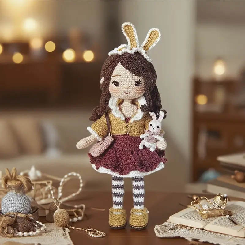Cute Bunny Ears Girl Craft Kit