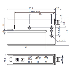 Sense KUM08-0307P <strong>Ultrasonic</strong> Transducer High Performance <strong>Ultrasonic</strong> <strong>Sensors</strong> - Product Image 3