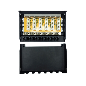Cat5e Cat6 Cat6Aパッチパネル0.5U 6ポートRJ45ネットワークパンチダウンパッチパネル - Product Image 3