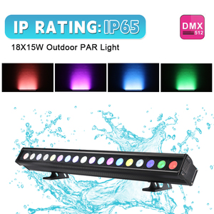 RGBWA + UV DX512 18x15 Вт светодиодная линейная настенная осветительная лента с дистанционным управлением IP65 Водонепроницаемая наружная подсветка здания - Product Image 2
