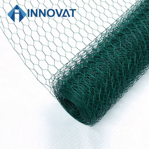 Il PVC ha ricoperto il cavo floreale esagonale galvanizzato di pollo, rete antiruggine all'aperto del pollame del filo di pollo per il recinto del giardino - Product Image 4