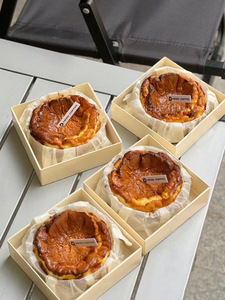 4 inç 6 inç bask cheesekek kutusu peynir kek ambalajı şeffaf kapak fırında tatlı Kraft kutuları - Product Image 6