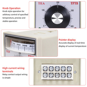 TED-2001Temperature <strong>Controller</strong> Available <strong>Temperature</strong> Adjustment Instrument-K Type 400 Degrees Celsius Relay <strong>Output</strong> 380V - Product Image 5