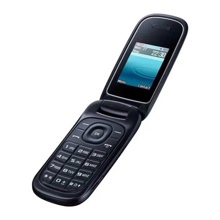 2022 חדש Flip טלפון 2g Gsm המקורי טלפון עבור Samsung E1272 מתקפל Flip Dual Sim נעול טלפונים