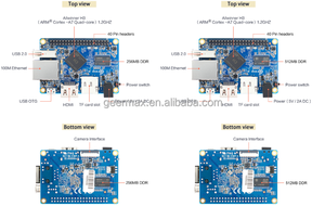 Hot Sale Open Source Programming Learning Board Elektronische Komponente Quad-Core Orange Pi One H3 1GB 512MB DDR3 SDRAM