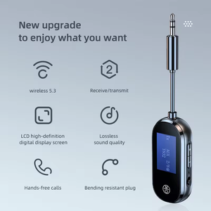 Bluetooth 5.3 ricevere trasmettere 2 In 1 adattatore Bluetooth aereo supporto doppio dispositivo 10m distanza di ricezione - Product Image 2