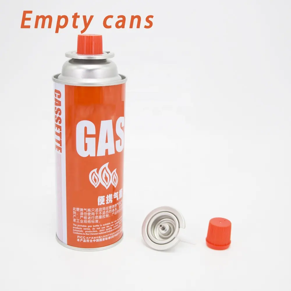 Futen Butan Rỗng Có Thể Nhà Máy Bán Hot Propane 227 Gam Butan Refill Gas Cắm Trại Hộp Mực