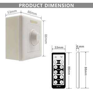 86 interruttore manopola parete LED segnale Dimmer RF controllo 0-10V segnale analogico AC 85-265V Controller - Product Image 4
