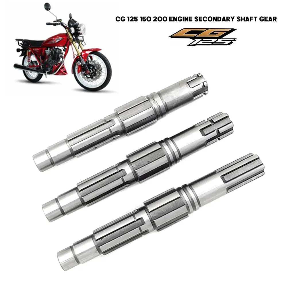 Suitable For Two Wheel Three Wheel Motorcycle Top Pole Machine CG125 150 200 Secondary Shaft Engine Secondary Shaft Gear
